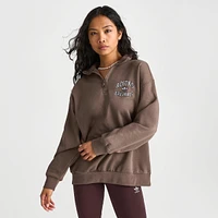 Women's adidas Originals Varsity Oversized Quarter Zip Top