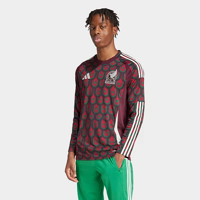 Men's adidas Mexico 2024 Home Long-Sleeve Soccer Jersey