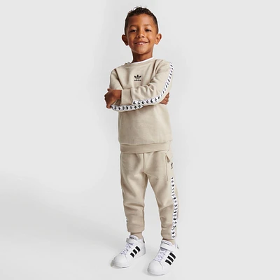 Infant and Kids' Toddler adidas Originals Tape Crew Sweatshirt Cargo Pants Set