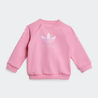 Girls' Infant adidas Originals Crewneck Sweatshirt and Leggings Set