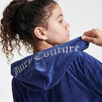 Girls' Juicy Couture Plush Velour Full-Zip Hoodie