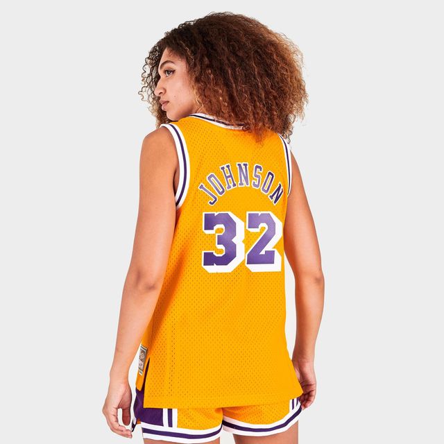 Mitchell & Ness NBA Lakers Magic Johnson Swingman Tank In Yellow, ASOS