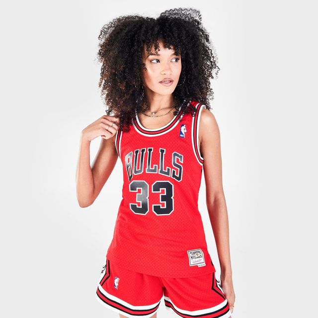 Mitchell and Ness Women's Mitchell u0026 Ness Chicago Bulls NBA Scottie Pippen  Hardwood Classics 1997-98 Swingman Jersey | Hamilton Place