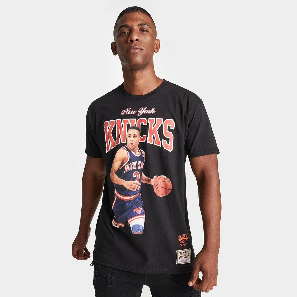 Men's Mitchell & Ness New York Knicks NBA John Starks Graphic T-Shirt