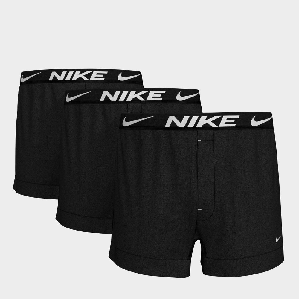 Nike 3 Pack Dri-fit Microfibre Trunks in White for Men