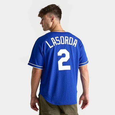 Men's Mitchell & Ness Los Angeles Dodgers MLB Tommy Lasorda 1995 Baseball Jersey