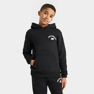 Kids' New Balance Arch Logo Pullover Hoodie