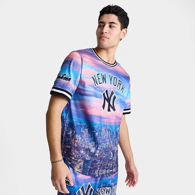 Men's Pro Standard New York Yankees MLB City Scape Mesh Jersey T-Shirt