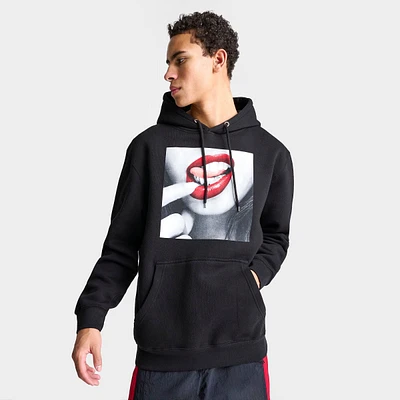 Men's Popular Demand Grill Lips Graphic Pullover Hoodie