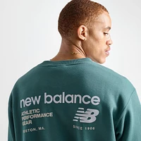 Men's New Balance Linear Graphic Crewneck Sweatshirt