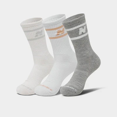 New Balance Fashion Lifestyle Crew Socks (3-Pack)