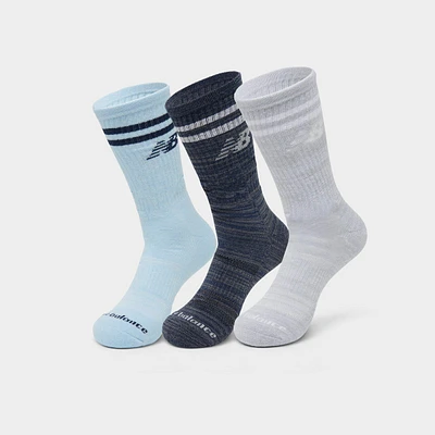 New Balance Varsity Stripe Crew Socks (3-Pack)