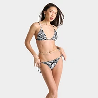 Women's Nike Swim Swirl String Bikini Bottoms