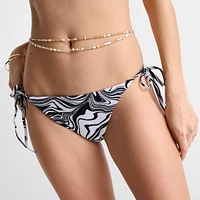 Women's Nike Swim Swirl String Bikini Bottoms