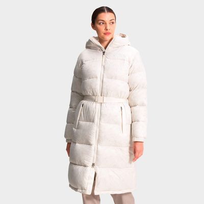 Women's The North Face Nuptse Belted Long Parka