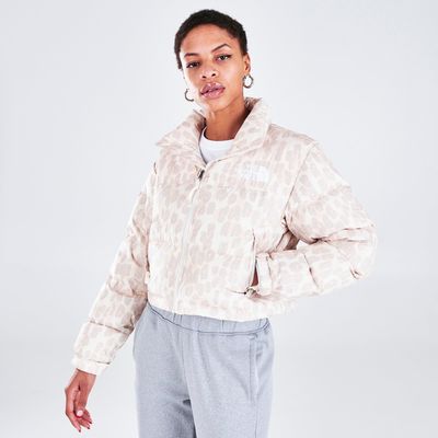 Women's The North Face Cropped Printed Nuptse Short Jacket