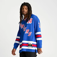 Men's Mitchell & Ness Blue Line Brian Leetch New York Rangers NHL 93-94 Hockey Jersey