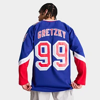 Men's Mitchell & Ness Blue Line Wayne Gretzky Texas Rangers NHL 96-97 Hockey Jersey