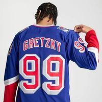 Men's Mitchell & Ness Blue Line Wayne Gretzky Texas Rangers NHL 96-97 Hockey Jersey