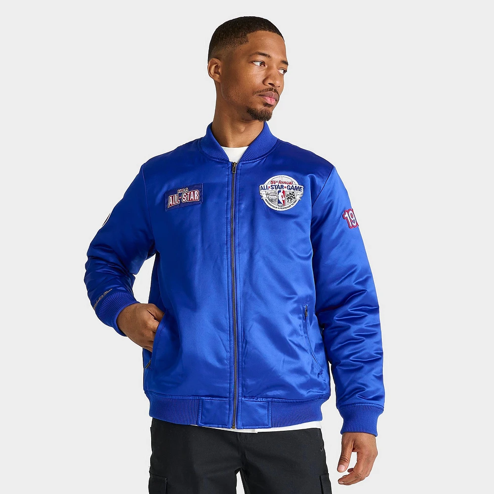 Men's Mitchell & Ness 1985 NBA All-Star Satin Bomber Jacket