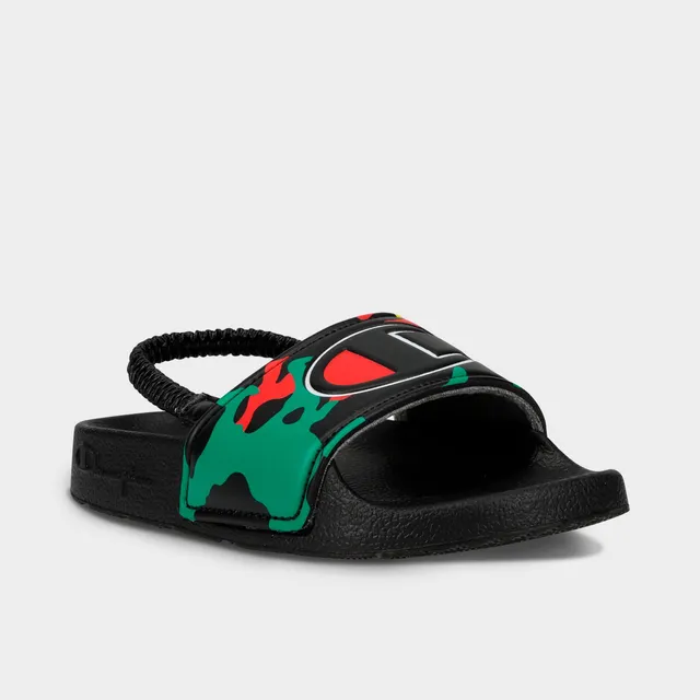 champion slides finish line