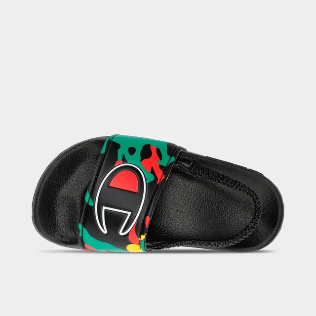 champion slides finish line
