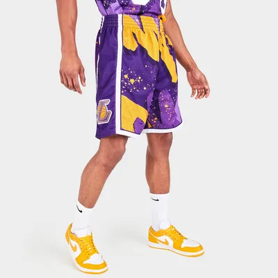 BAPE X Mitchell & Ness Los Angeles Lakers Shorts Purple for Women