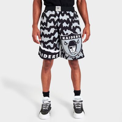 Mitchell & Ness Jumbotron Sublimated Shorts Oakland Raiders Black - Black