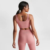 Women's Pink Soda Sport Rib Seamless Bra