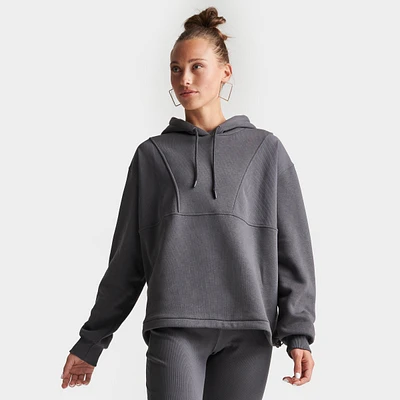 Women's Pink Soda Sport Ribbed Hoodie