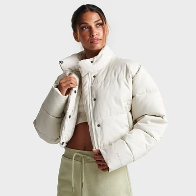 Women's Pink Soda Sport Cropped Puffer Jacket