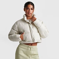 Women's Pink Soda Sport Cropped Puffer Jacket