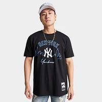 Men's Mitchell & Ness New York Yankees MLB Neon Skyline Graphic T-Shirt