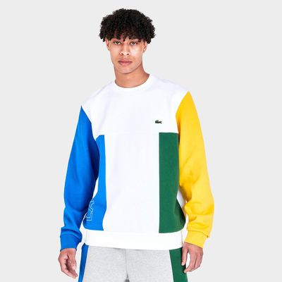 Men's Lacoste Color-Block Crewneck Sweatshirt