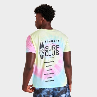 Men's Sonneti Tie-Dye All-Over Print Short-Sleeve T-Shirt