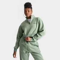 Women's Supply & Demand Astro Crop Quarter-Zip Top