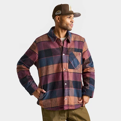 Men's Timberland Sherpa-Lined Flannel Overshirt
