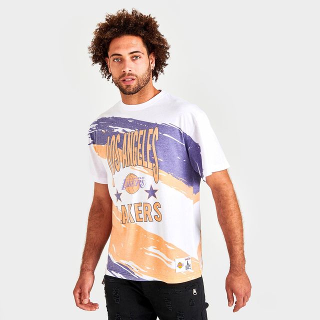 Mitchell & Ness Cream Tee Los Angeles Lakers