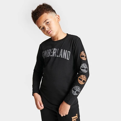 Kids' Timberland Tree Arm Long-Sleeve T-Shirt