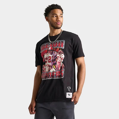 Men's Mitchell & Ness Deion Sanders Atlanta Falcons NFL Collage T-Shirt