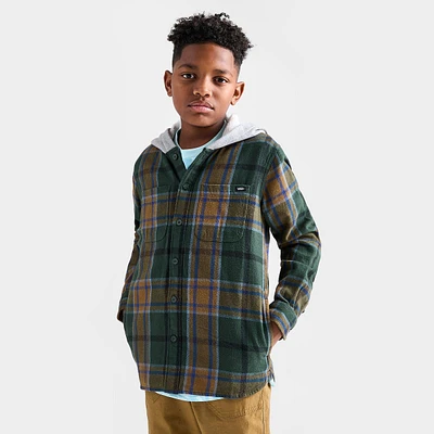 Kids' Vans Lopes Hooded Flannel Shirt