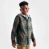 Kids' Vans Lopes Hooded Flannel Shirt