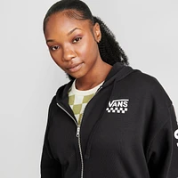 Women's Vans Extra Fun Checkerboard Oversized Full-Zip Hoodie