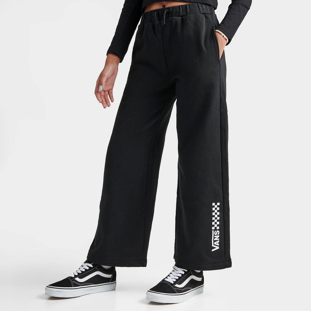 Girls' Vans Cropped Wide Leg Sweatpants