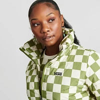 Women's Vans Foundry Checkerboard Print Puffer Jacket