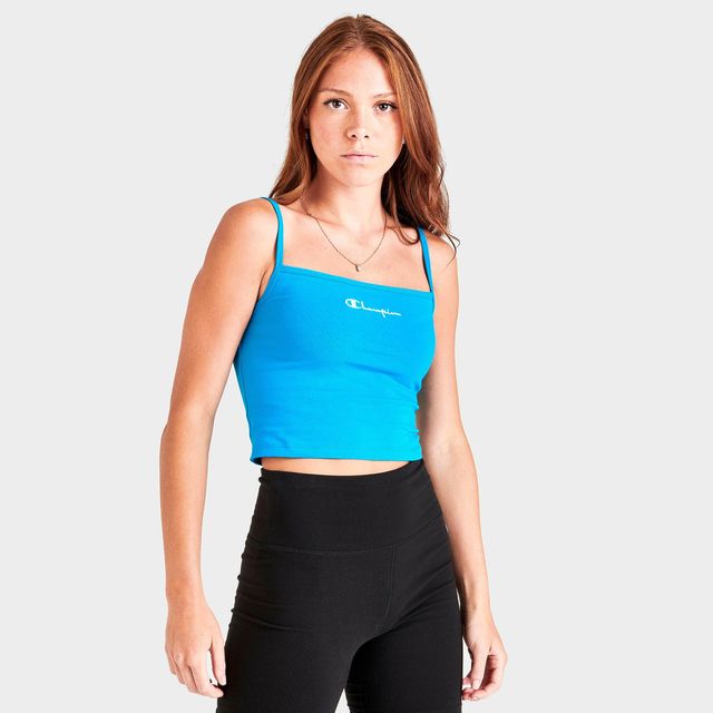 Champion Everyday Black Crop Cami Tank Top