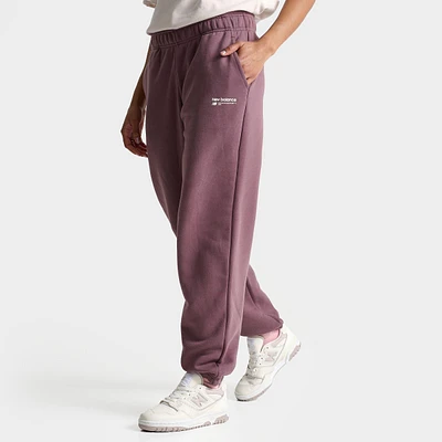 Women's New Balance Linear Heritage Fleece Jogger Pants