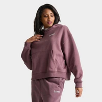 Women's New Balance Linear Heritage Brushed Back Fleece Hoodie