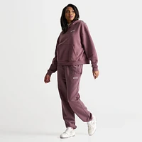 Women's New Balance Linear Heritage Brushed Back Fleece Hoodie