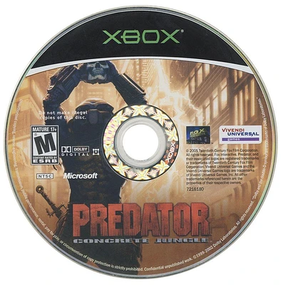 Predator: Concrete Jungle - Xbox